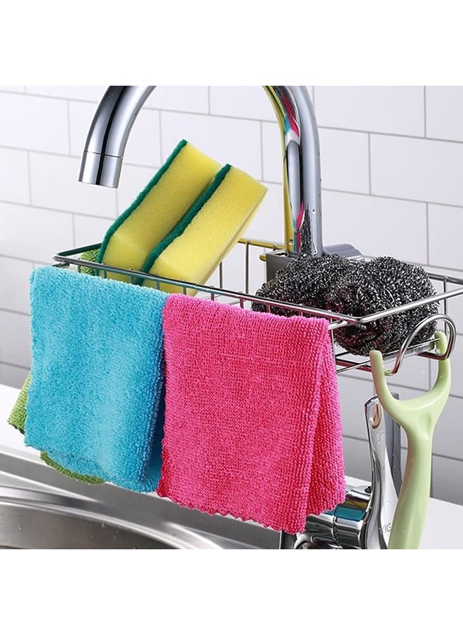 O Ozone Hanging Organizer for Sponge Dish Brush Cleaning Scrubber Microfiber Towels and Dish Wand [ Sink Kitchen Organizer ] [ Drains water and Keeps Sink Organized] - Large  - Image 2