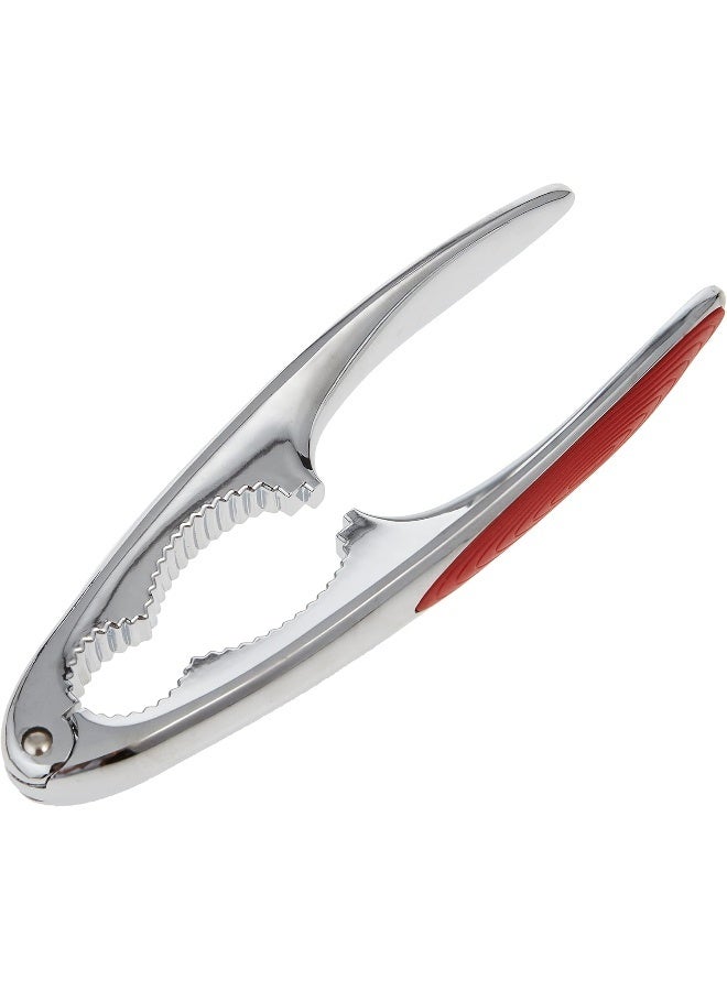 نيو فلام Stainless Steel Walnut Knacker Silver and Red - Image 1