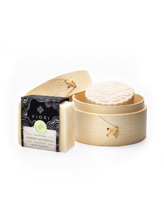 Viori Hidden Waterfall Shampoo Bar Conditioner Bar And Bamboo Holder Set (Includes Bamboo) Handcrafted With Longsheng Rice Water & Natural Ingredients Sulfatefree Parabenfree 100% Vegan - Image 2