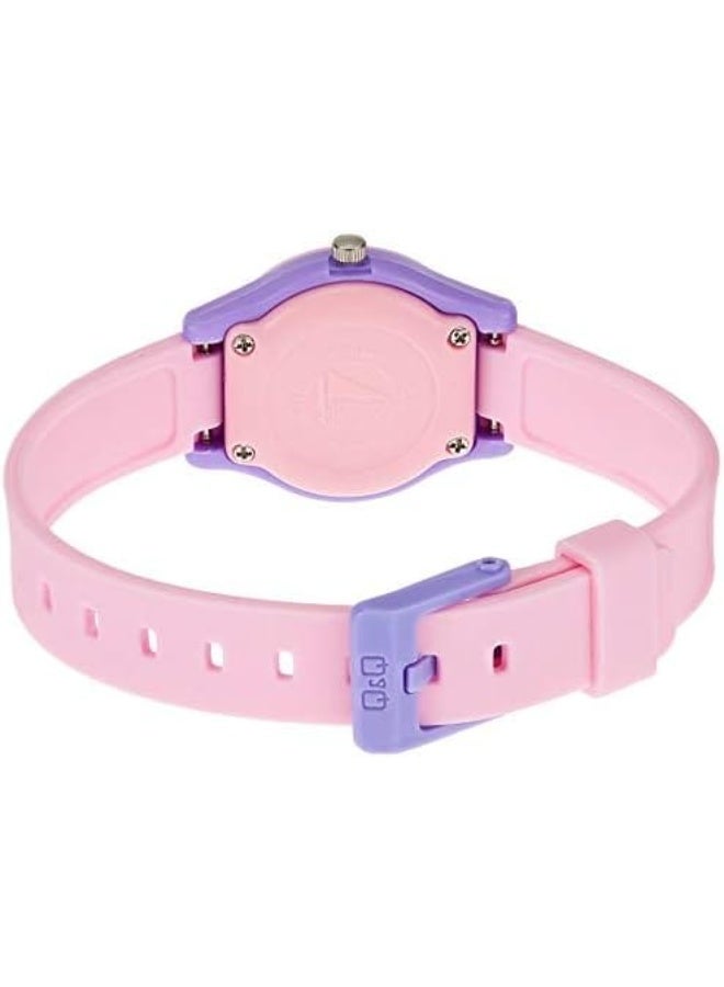 Q&Q Kids Unisex Analog Quartz Watch, Pink & Purple, 10 Bar Water Resistant - Image 2