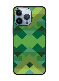 Rugged Black edge case for Apple iPhone 13 Pro Slim fit Soft Case Flexible Rubber Edges Anti Drop TPU Gel Thin Cover - Geometric Reflections