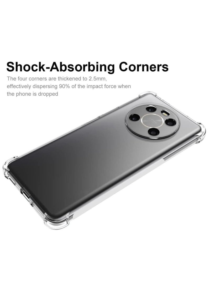 vesus Honor X9 / Honor X9 5G Clear Transparent Case Soft Flexible Silicone Back Cover Shockproof Case with Reinforced Bumper Corner - Image 2