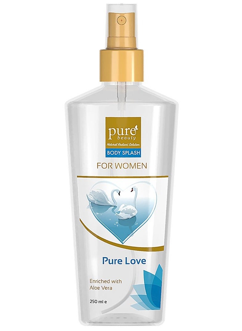 Pure Beauty Pure Love Body Splash for Women Enriched with Aloe Vera 250ml