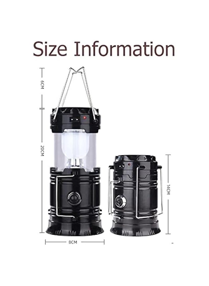 erorex 2 Pack Portable Led Camping Lantern Flashlights Survival Kit For Emergency, Hurricane, Outage  - Image 2