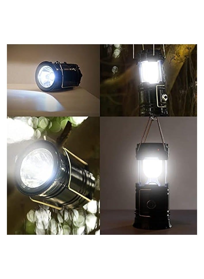 erorex 2 Pack Portable Led Camping Lantern Flashlights Survival Kit For Emergency, Hurricane, Outage  - Image 4