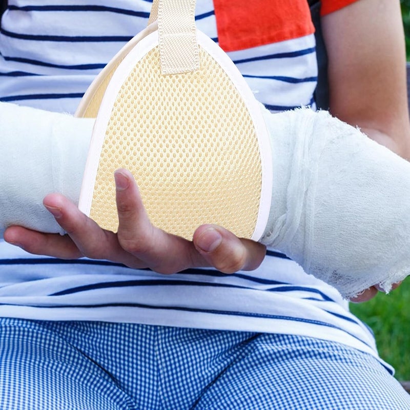 Breathable Adjustable Arm Sling for Fractures and Shoulder Dislocation, Khaki Mesh Forearm Support Strap Medical Brace for Adult and Use - Image 5