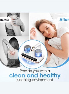 Garlo Bed Vacuum Cleaner - 5-in-1 Cordless Mattress Vacuum Cleaner, Powered by UV-C Light & ultrasonic Technology, 16Kpa Strong Suction,Low Noise,Suitable for dust, pet Hair, etc  - Image 5