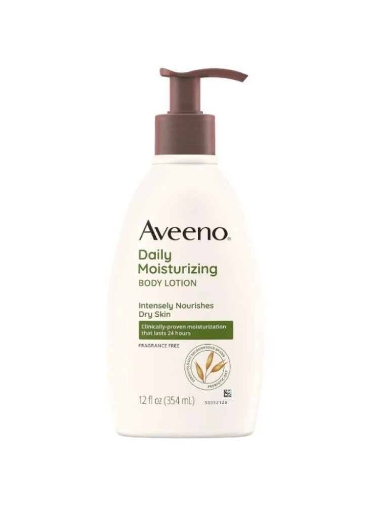 Aveeno Daily Moisturizing Lotion with Oatmeal for Dry Skin Fragrance Free - 354ml