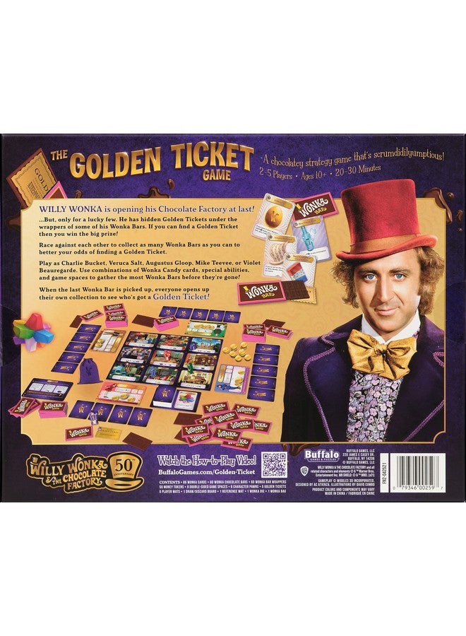 Buffalo Games - Willy Wonka's The Golden Ticket Game, 10 years