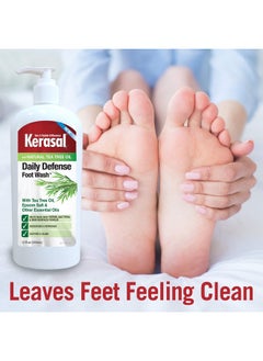 Kerasal Daily Defense Foot Wash Daily Cleanser For Feet, 12 Ounce  - Image 4