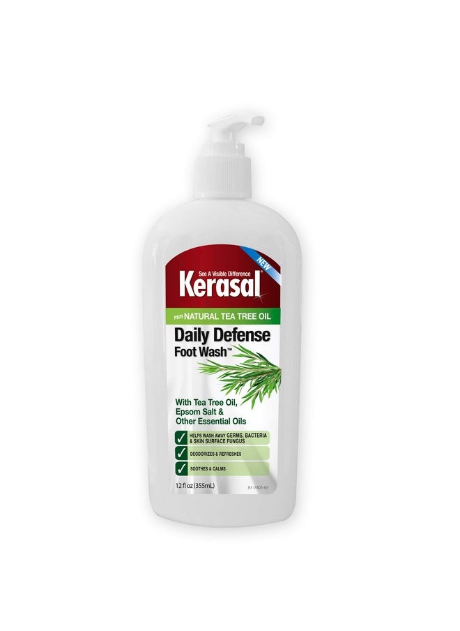 Kerasal Daily Defense Foot Wash Daily Cleanser For Feet, 12 Ounce  - Image 1