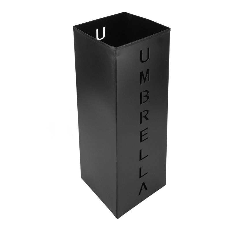 Umbrella Stand: 10in Square Powder Coated Steel Freestanding Rack - Quick Dry Waterproof Holder for Entryway Home Office - Image 3