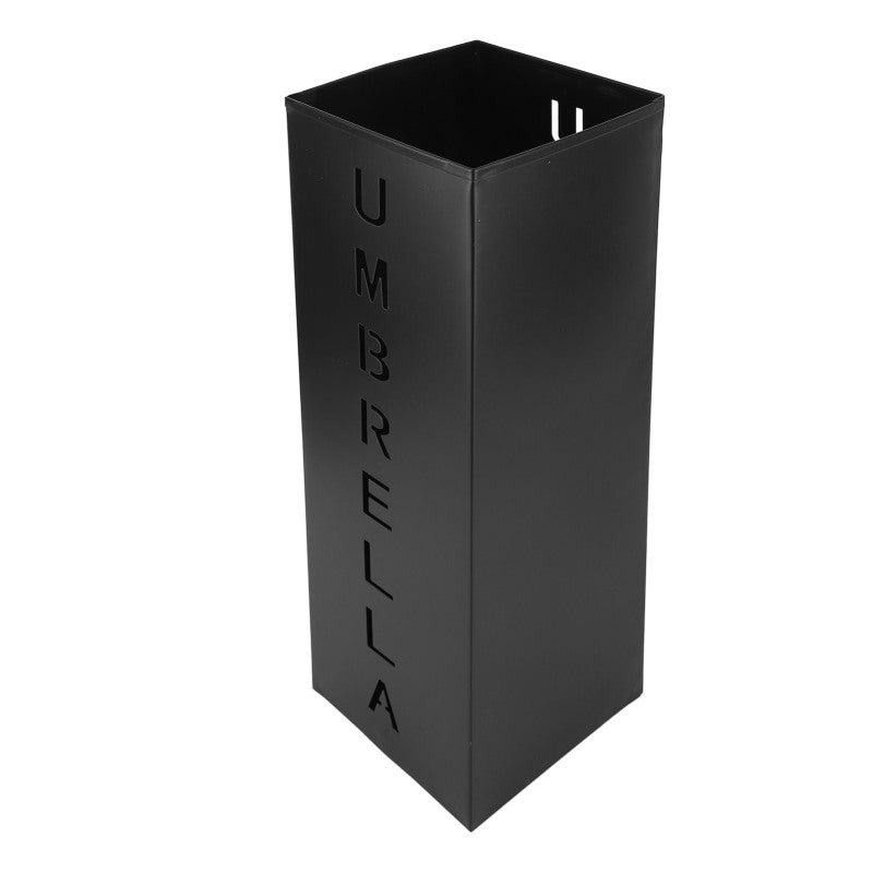 Umbrella Stand: 10in Square Powder Coated Steel Freestanding Rack - Quick Dry Waterproof Holder for Entryway Home Office - Image 4