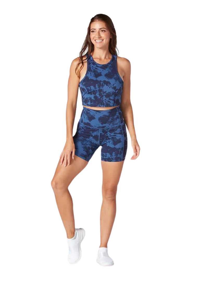 TAVI STASH & DASH BIKER SHORT 6" DEEPWATER TIE DYE XSMALL  - Image 2