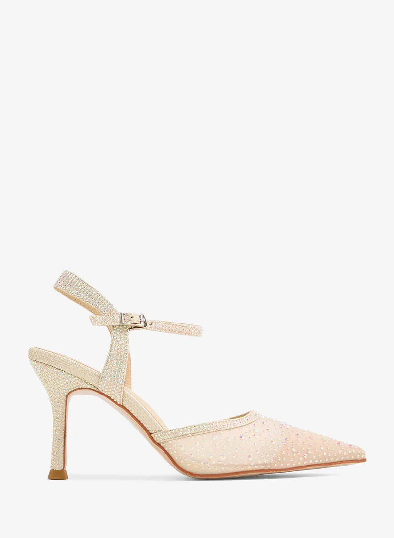 لوريان Jeena - Crystal  pumps Ankle Strap