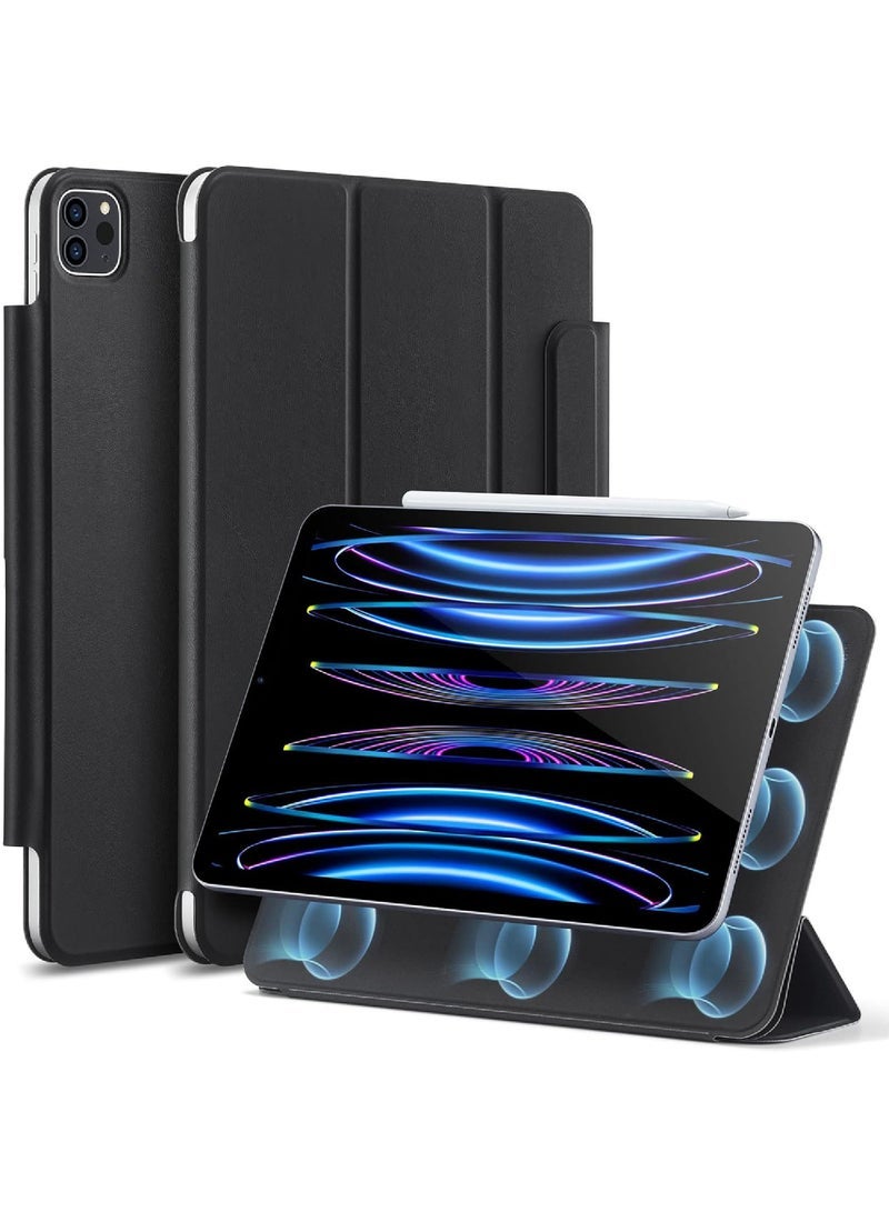 Captaintech iPad Pro 11 Inch Case iPad 11 Pro Case (2022/2021/2020 4th/3rd/2nd Generation) Convenient Magnetic Attachment 2-Way Stand Full Pencil 2 Support Rebound Magnetic Case - Image 1