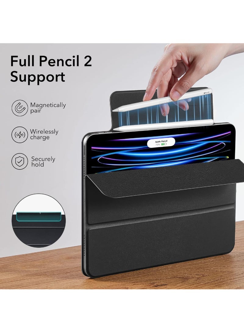 Captaintech iPad Pro 11 Inch Case iPad 11 Pro Case (2022/2021/2020 4th/3rd/2nd Generation) Convenient Magnetic Attachment 2-Way Stand Full Pencil 2 Support Rebound Magnetic Case - Image 4