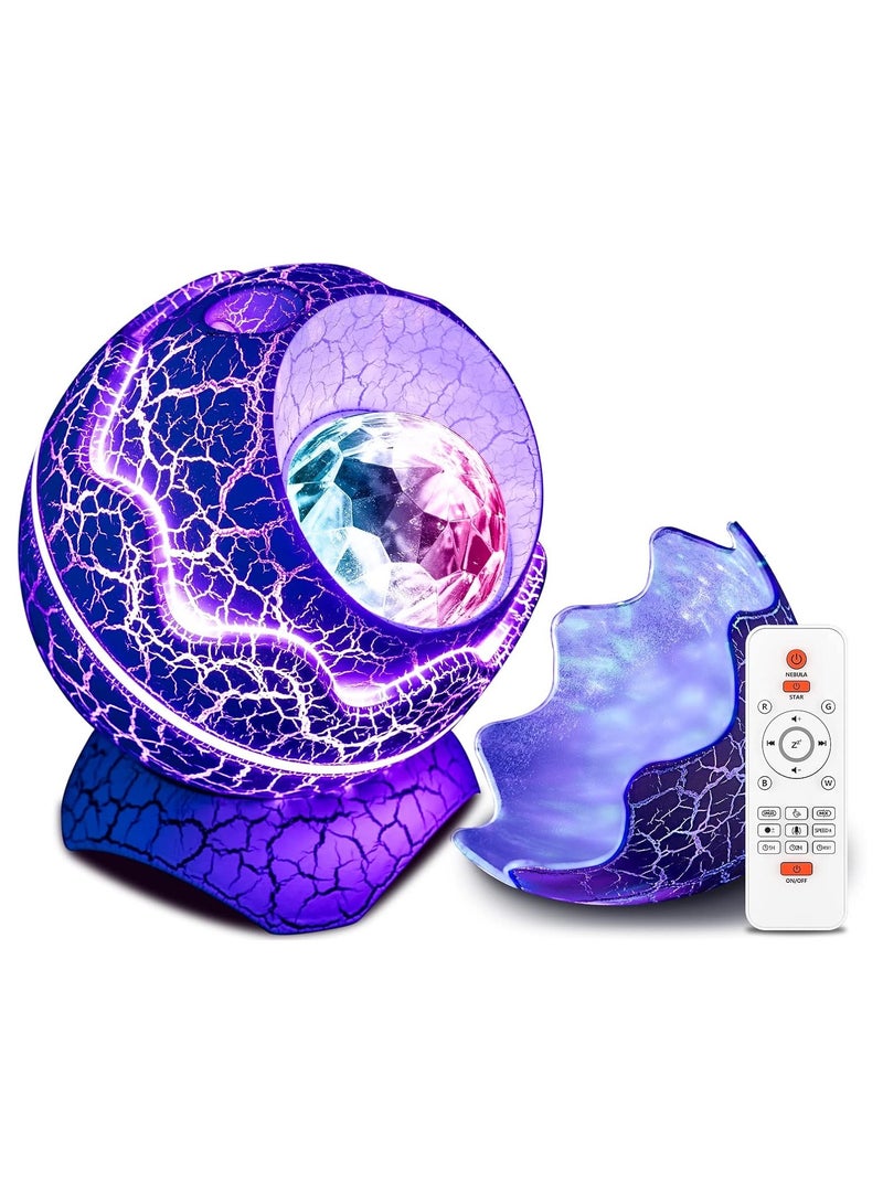 Aurora Projector with Different Lighting Effects Dinosaur Egg Lights for Bedroom Decor, Starry Night Light Projector Kids Party Gift Multicolor  - Image 1
