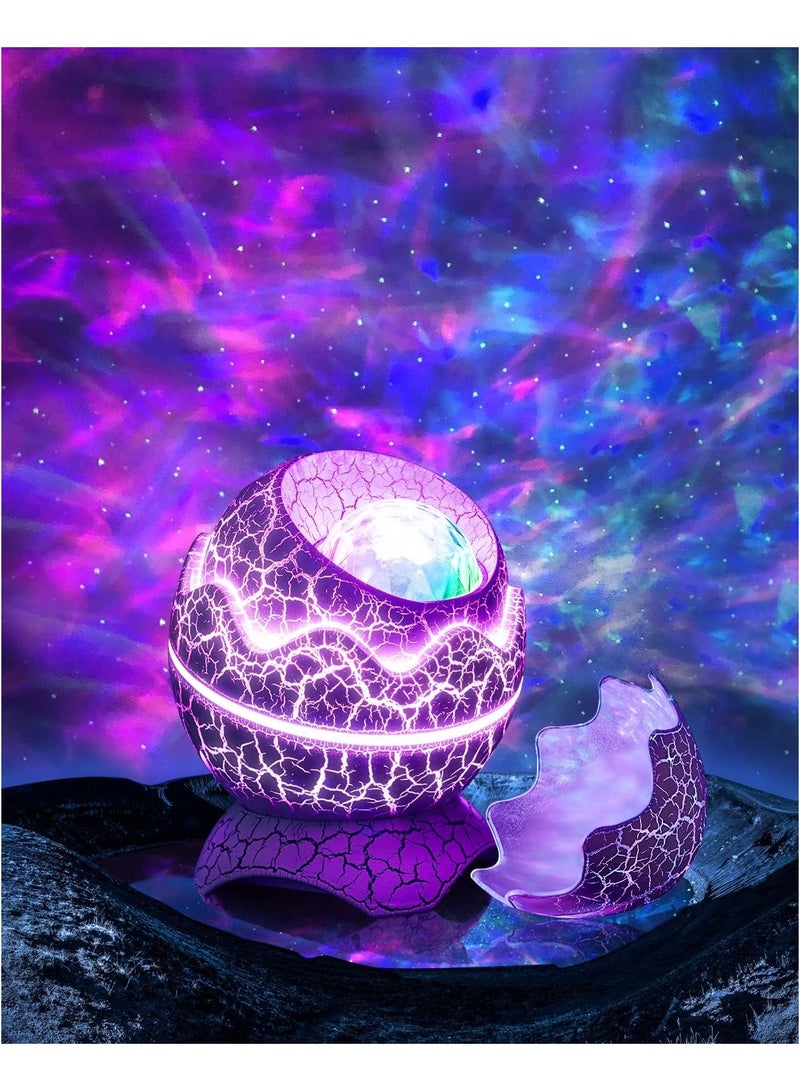Aurora Projector with Different Lighting Effects Dinosaur Egg Lights for Bedroom Decor, Starry Night Light Projector Kids Party Gift Multicolor  - Image 2