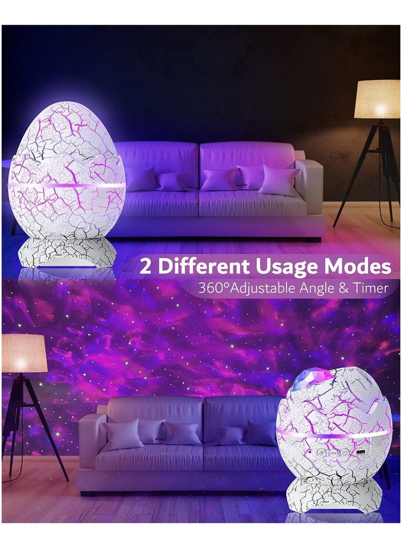Aurora Projector with Different Lighting Effects Dinosaur Egg Lights for Bedroom Decor, Starry Night Light Projector Kids Party Gift Multicolor  - Image 4