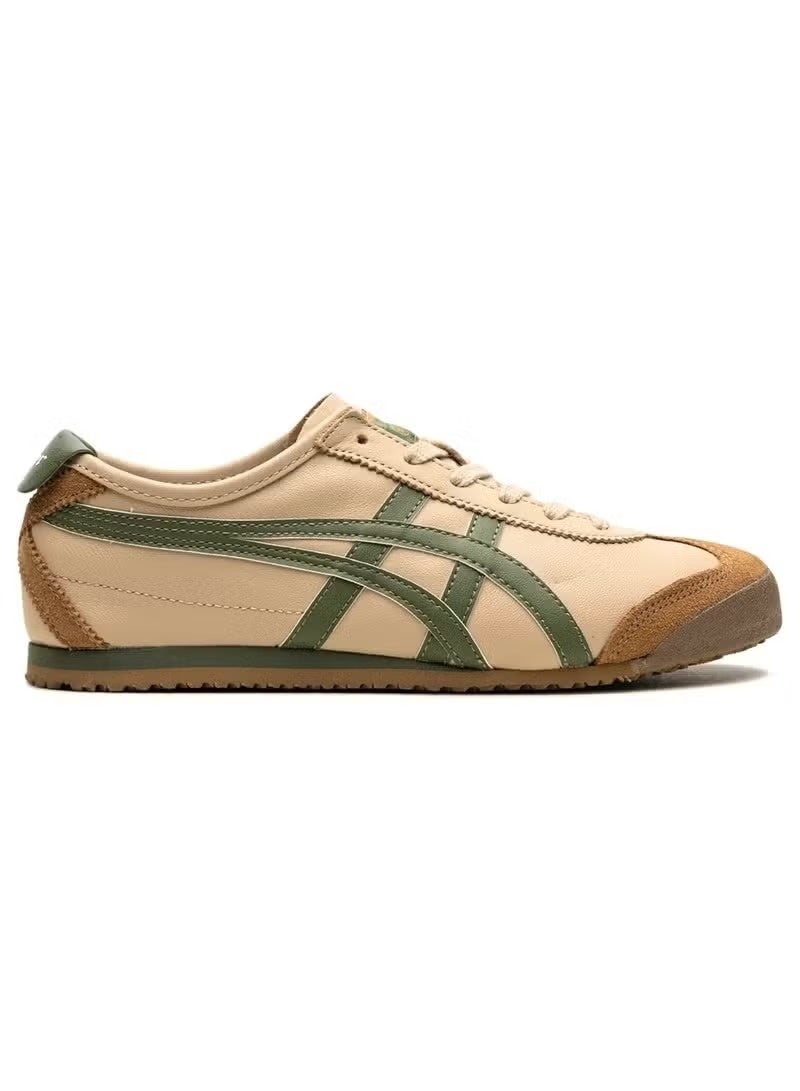 Onitsuka Tiger Mexico 66 Unisex Colorblock Sneakers – Brown/Green | Retro Casual & Lightweight Comfort - Image 1