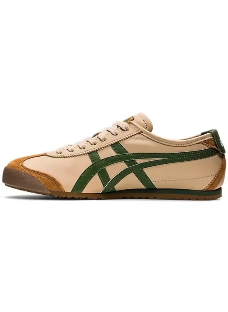 Onitsuka Tiger Mexico 66 Unisex Colorblock Sneakers – Brown/Green | Retro Casual & Lightweight Comfort - Image 2