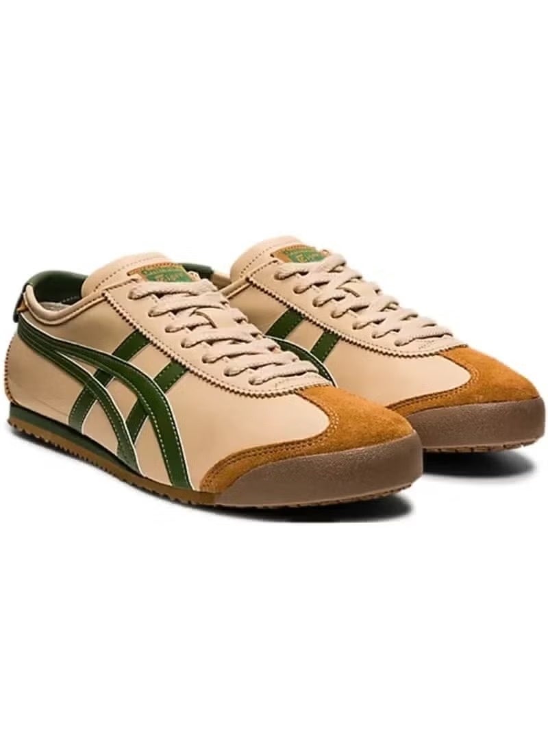 Onitsuka Tiger Mexico 66 Unisex Colorblock Sneakers – Brown/Green | Retro Casual & Lightweight Comfort - Image 3