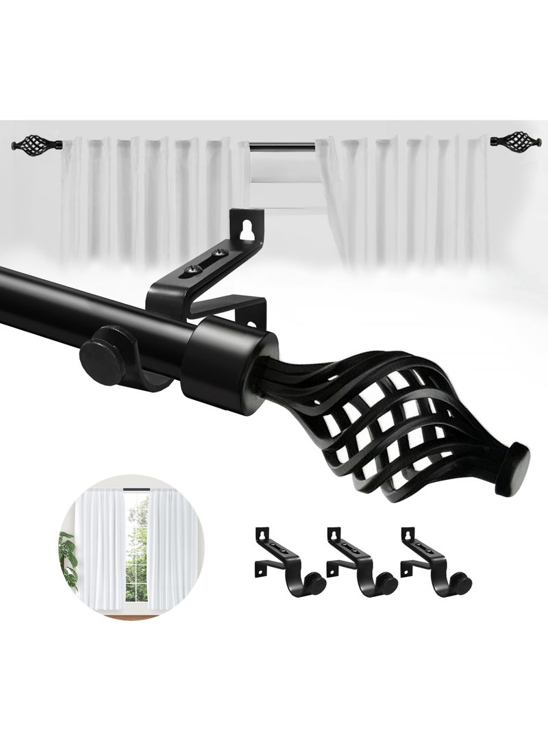 WALALLA Extendable Stainless Steel Metal Shower Curtain Rod, Multifunctional Shower Curtain Rod, Adjustable Curtain Pole, Clothes Rail Adjustable from 80cm to 200cm - Image 1