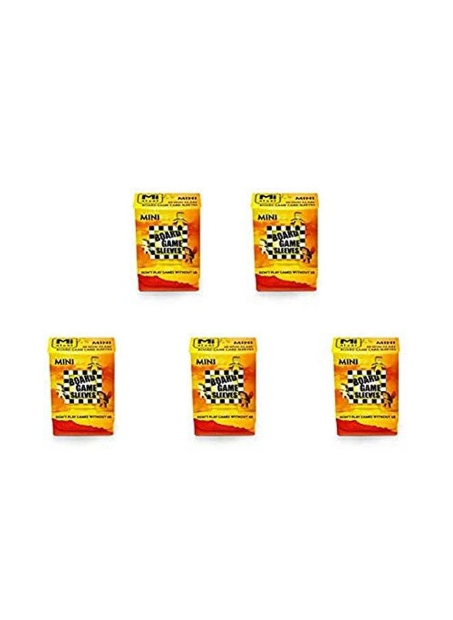 Arcane Tinmen - E Tinmen Non Glare Board Game Sleeves 50 Ct Mini Size Card Sleeves Value Bundle! - Image 1