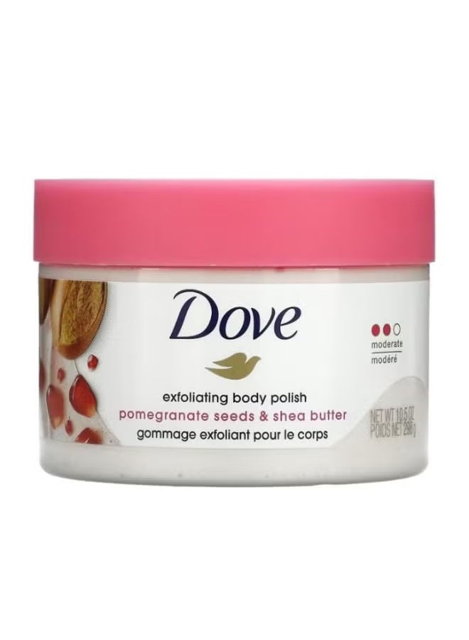 Dove Exfoliating Body Polish - Pomegranate Seeds & Shea Butter 298 g