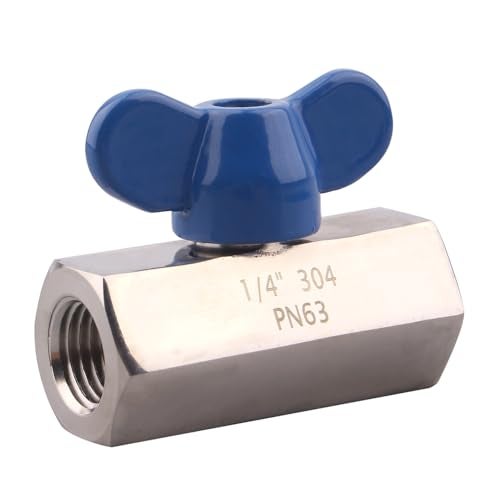 DERNORD Mini Ball Valve - Stainless Steel ball valve 1/4" NPT Thread (1/4" Female&Female) - Image 1