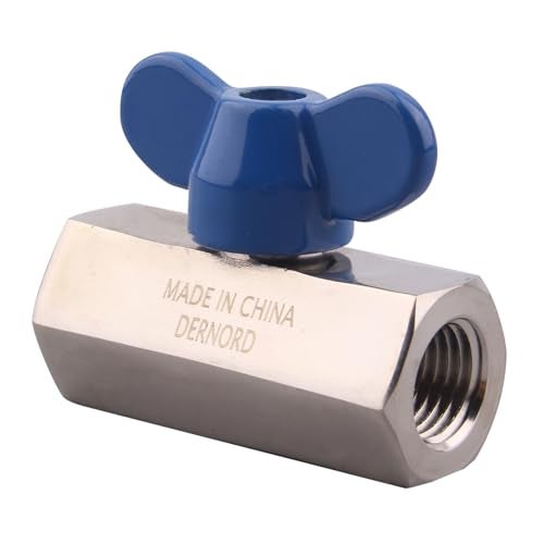 DERNORD Mini Ball Valve - Stainless Steel ball valve 1/4" NPT Thread (1/4" Female&Female) - Image 4