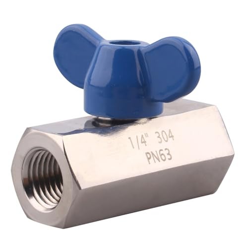 DERNORD Mini Ball Valve - Stainless Steel ball valve 1/4" NPT Thread (1/4" Female&Female) - Image 5