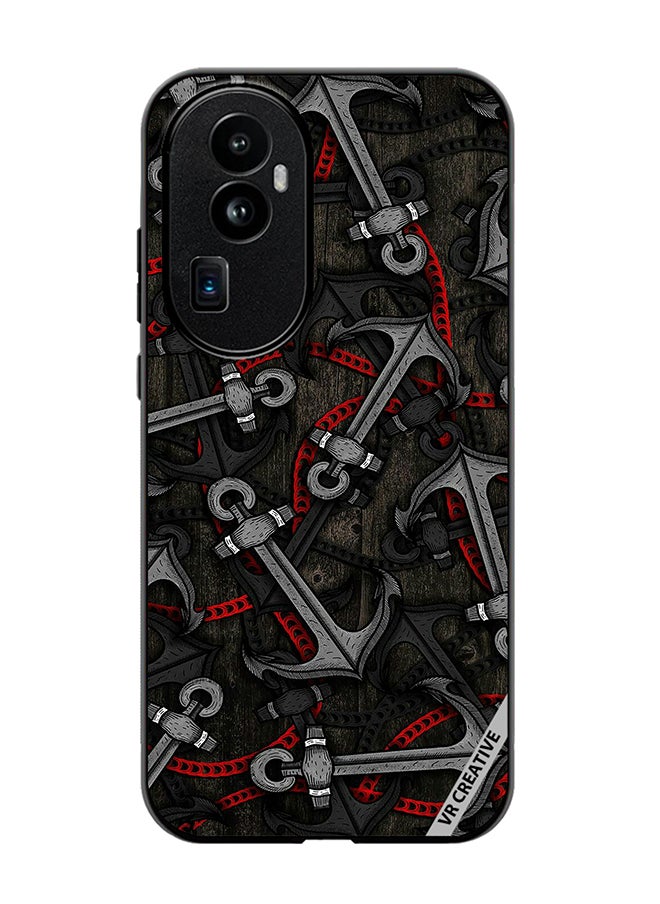 VR CREATIVE - Protective Case Cover For Oppo Reno 10 Pro Plus Anchor Leggings Design Multicolour - Image 1