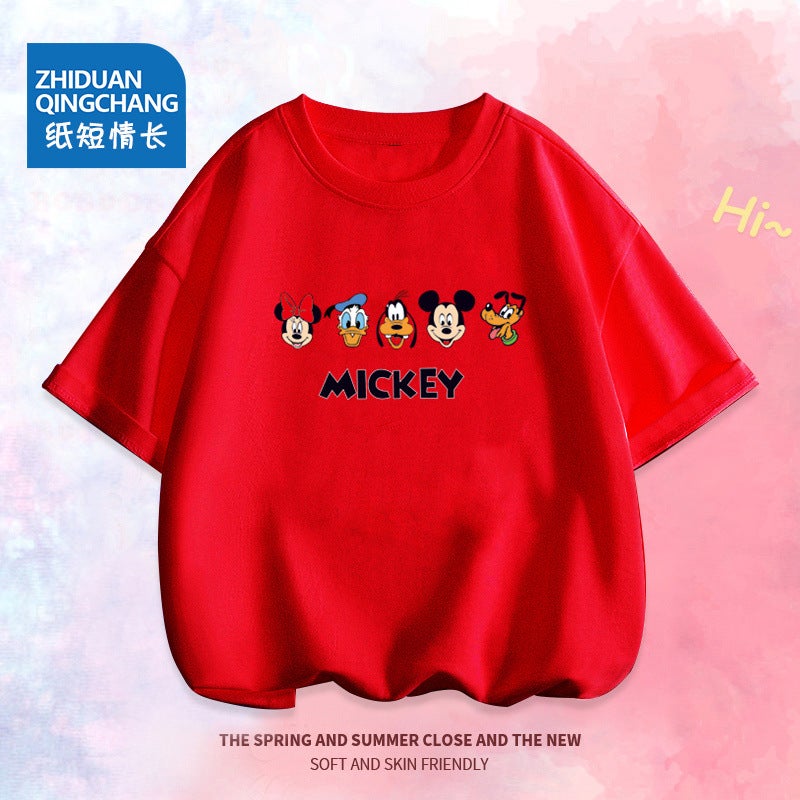 2041# Summer Girls' T-Shirt Cute Printed Bottoming Short-Sleeved Round Neck Children'S Shirt Thin Trendy Children'S Wear - Image 5