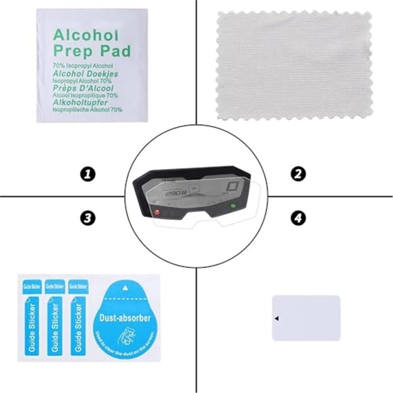 QASULER Motorcycle Dashboard Screen Protector - Image 5