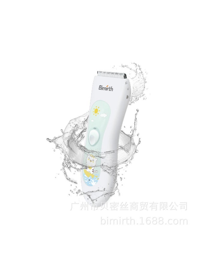 Bimirth Direct Batch Children's Electric Clipper Baby Hair Clipper Silent Waterproof Electric Clipper Hair Clipper Rechargeable Body Washing - Image 2