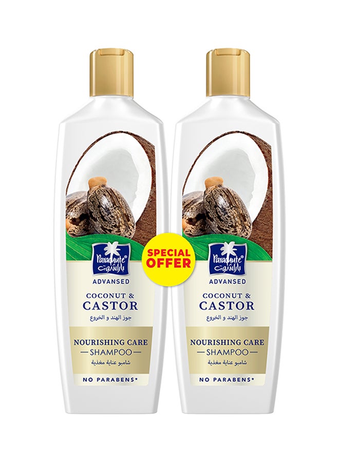 Parachute Nourishing Care Shampoo With Caster And Coconut 2 x 340ml  - Image 1