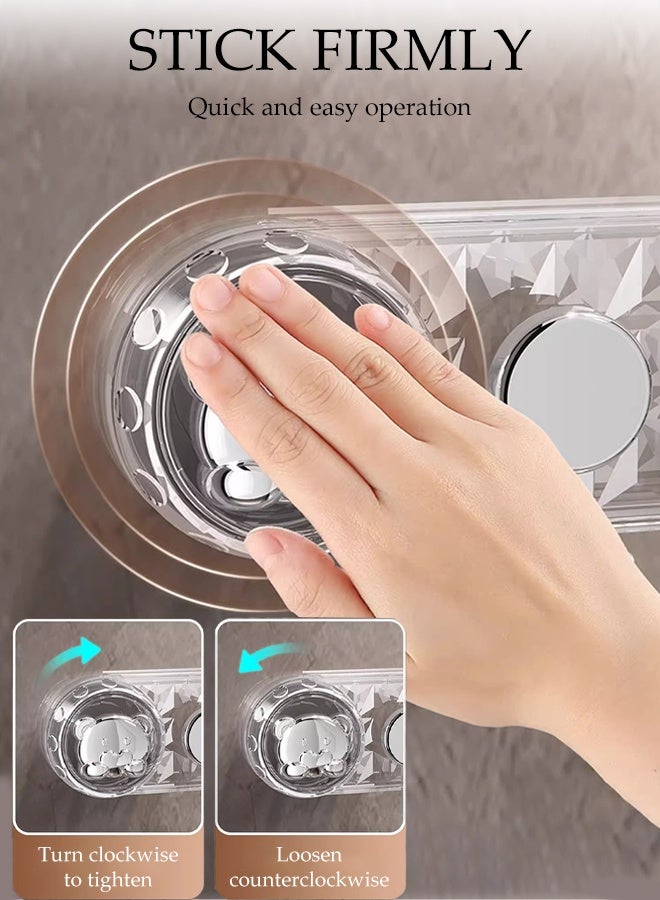 DUNISO Suction Cup Hooks，Multifunctional Heavy Duty Hooks，Comes With 5 Hooks，Waterproof And Rust Proof，Can Be Disassembled And Washing,Can Be Reused，Suitable For Kitchen, Bedroom, Bathroom, Entrance Hall  - Image 3