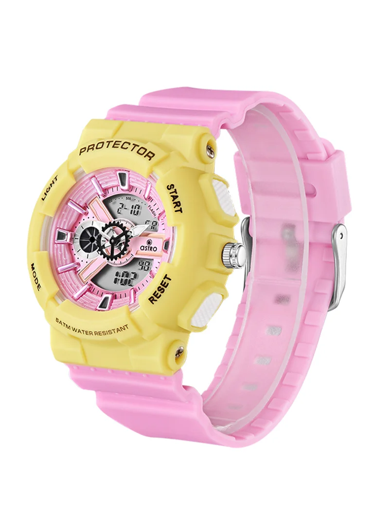 ASTRO Kid's Unisex Analog+Digital Polyurethane Wrist Watch A23818-PPPY - 46 Mm