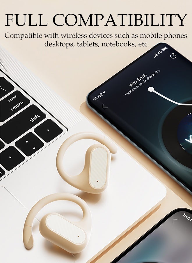 DUNISO AI Real-time Translation Earphones，Single-ear Non-in-ear Wireless Bluetooth Headset，Hanging Ear Bluetooth Sports Earphones，for Travel, Business, Learning,Sports - Image 5