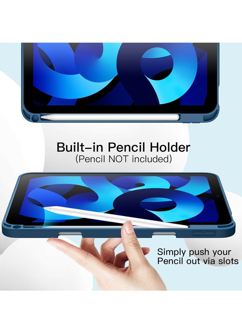 BORTONY iPad Air 11-inch M2 2024 6th Generation Case with Pencil Holder Silicone Magnetic Cover Slim Tablet Cover for iPad Air 11 inch M2 6th Generation - Image 5