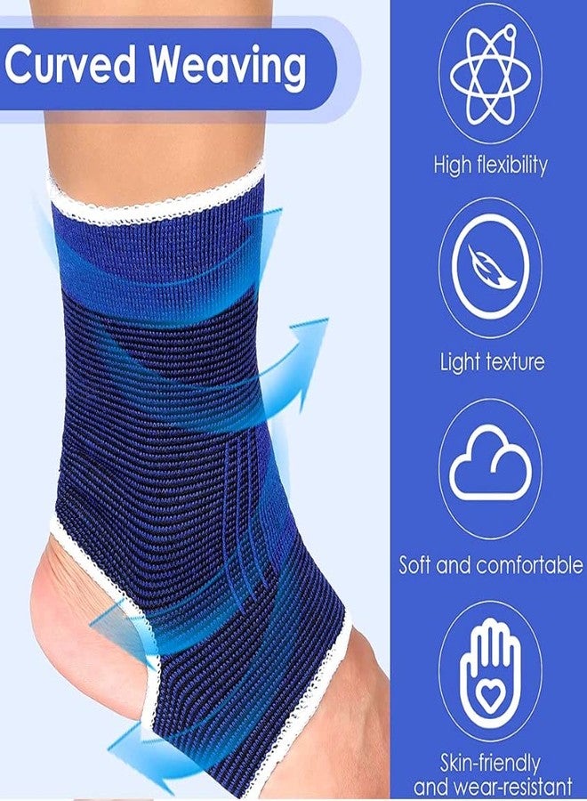 LUXXII (2 Count Elastic Ankle Brace Support Compression Wrap Movement Protection Ankle Sport Fitness Guard Band - Image 3