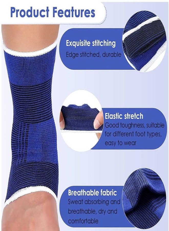 LUXXII (2 Count Elastic Ankle Brace Support Compression Wrap Movement Protection Ankle Sport Fitness Guard Band - Image 2