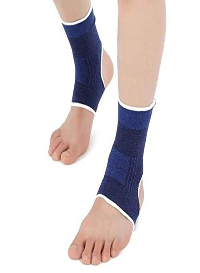 LUXXII (2 Count Elastic Ankle Brace Support Compression Wrap Movement Protection Ankle Sport Fitness Guard Band - Image 4