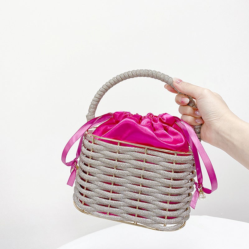 Antique Monster Bag 2023 French Niche Dinner Bag Women'S Handbag Diamond-Embedded Large Capacity Cosmetic Bag High Sense - Image 1