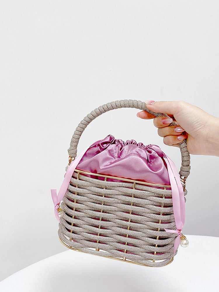Antique Monster Bag 2023 French Niche Dinner Bag Women'S Handbag Diamond-Embedded Large Capacity Cosmetic Bag High Sense - Image 5