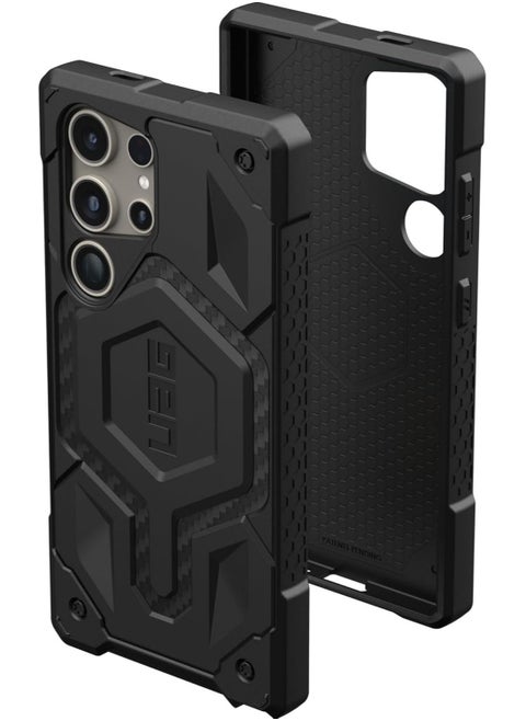 UAG Monarch Pro MagSafe for Samsung Galaxy S24 ULTRA Case Cover [25 Feet Drop Tested] - Carbon Fiber