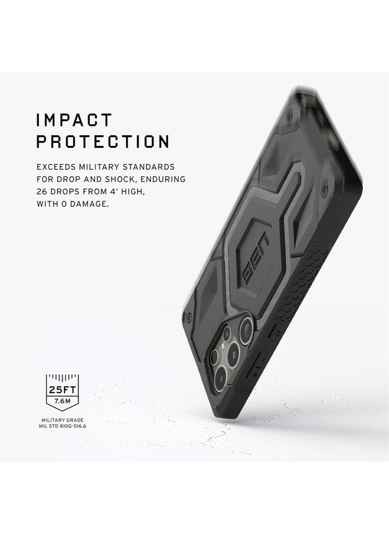 Urban Armor Gear - UAG Monarch Pro MagSafe for Samsung Galaxy S24 ULTRA Case Cover [25 Feet Drop Tested] - Carbon Fiber - Image 1