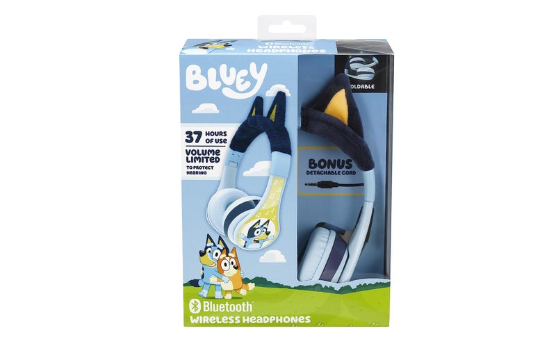 eKids Bluey Bluetooth Headphones for Kids, Wireless Headphones with Microphone Includes Aux Cord, Volume Reduced Kids Foldable Earphones for School, Home, or Travel - Image 5